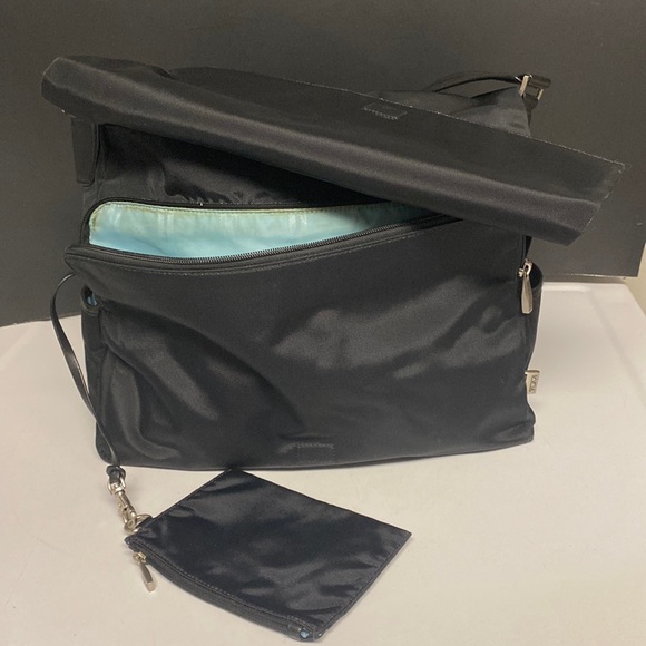 TUMI Black Nylon Computer Crossbody Bag - Picture 7 of 17